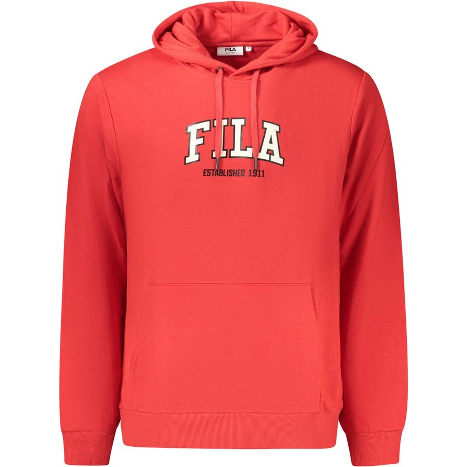 Red Cotton Men's Hoodie