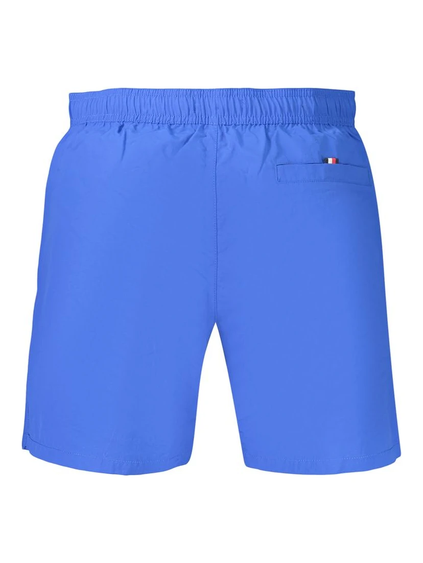 Blue Polyester Men's Shorts