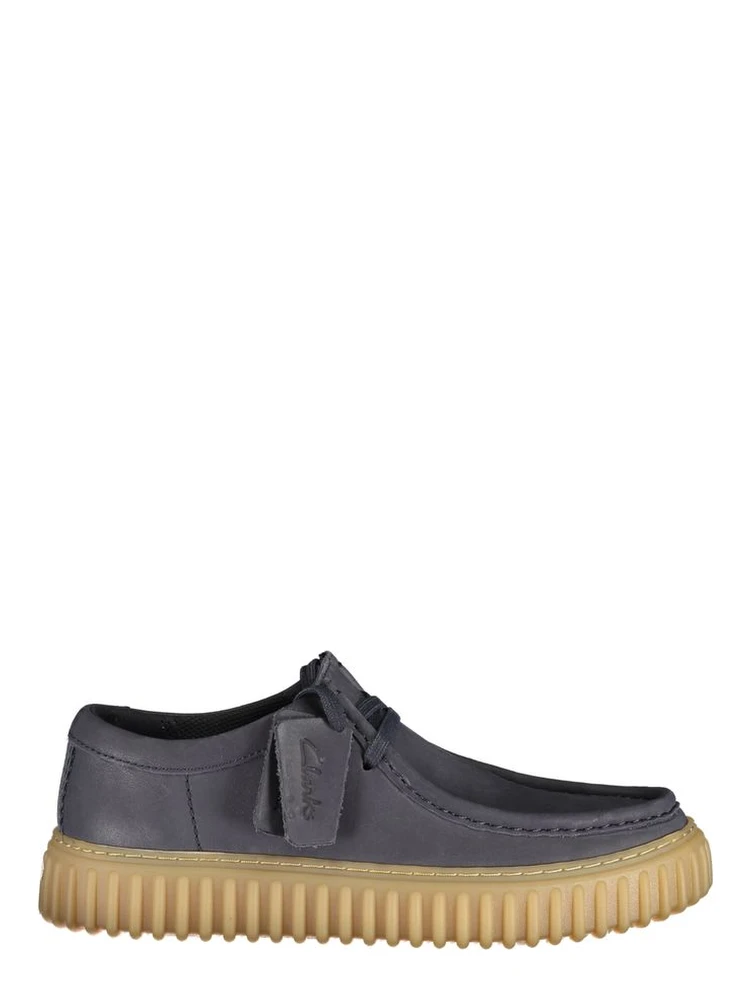 Blue Leather Men's Classic Shoe
