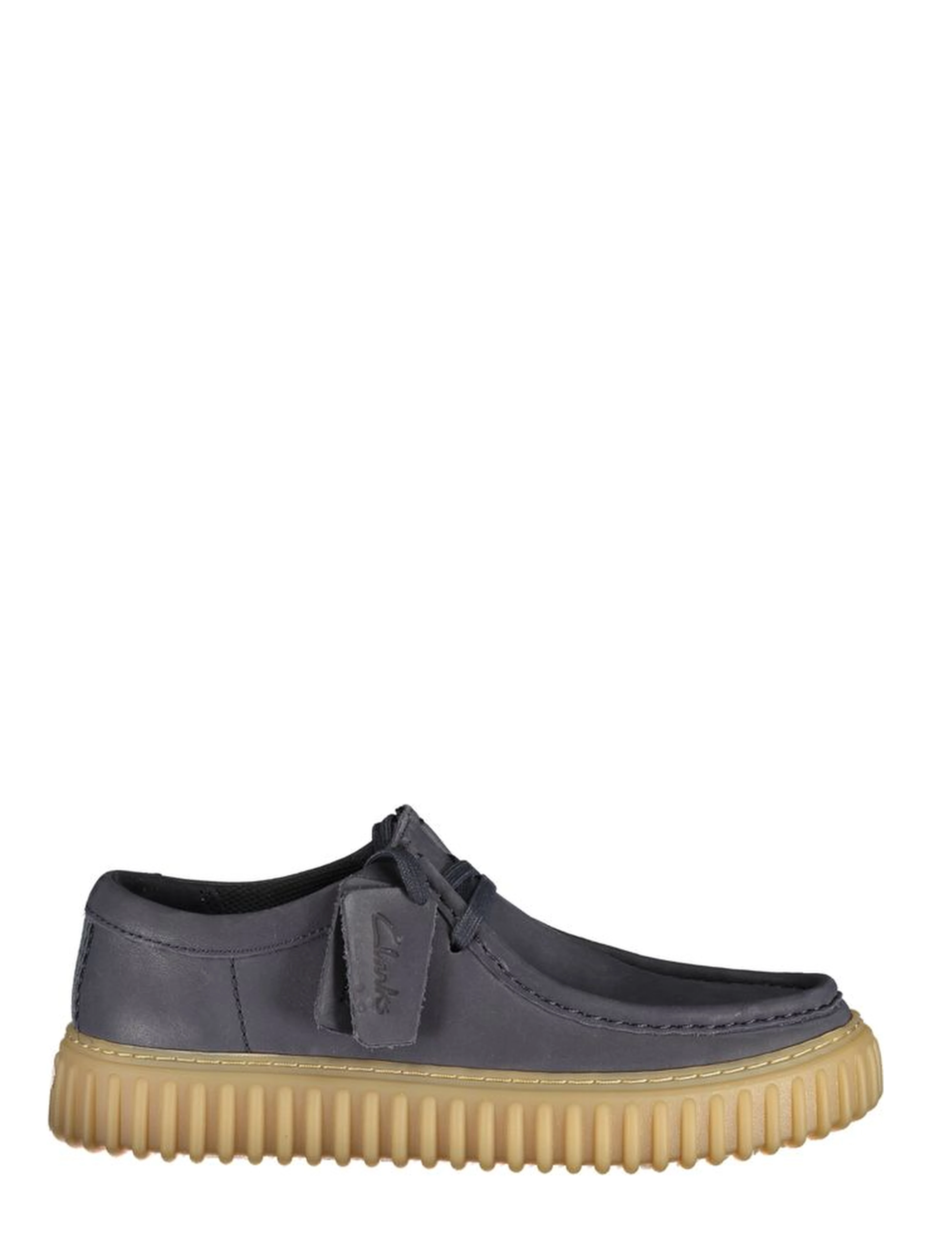 Blue Leather Men's Classic Shoe