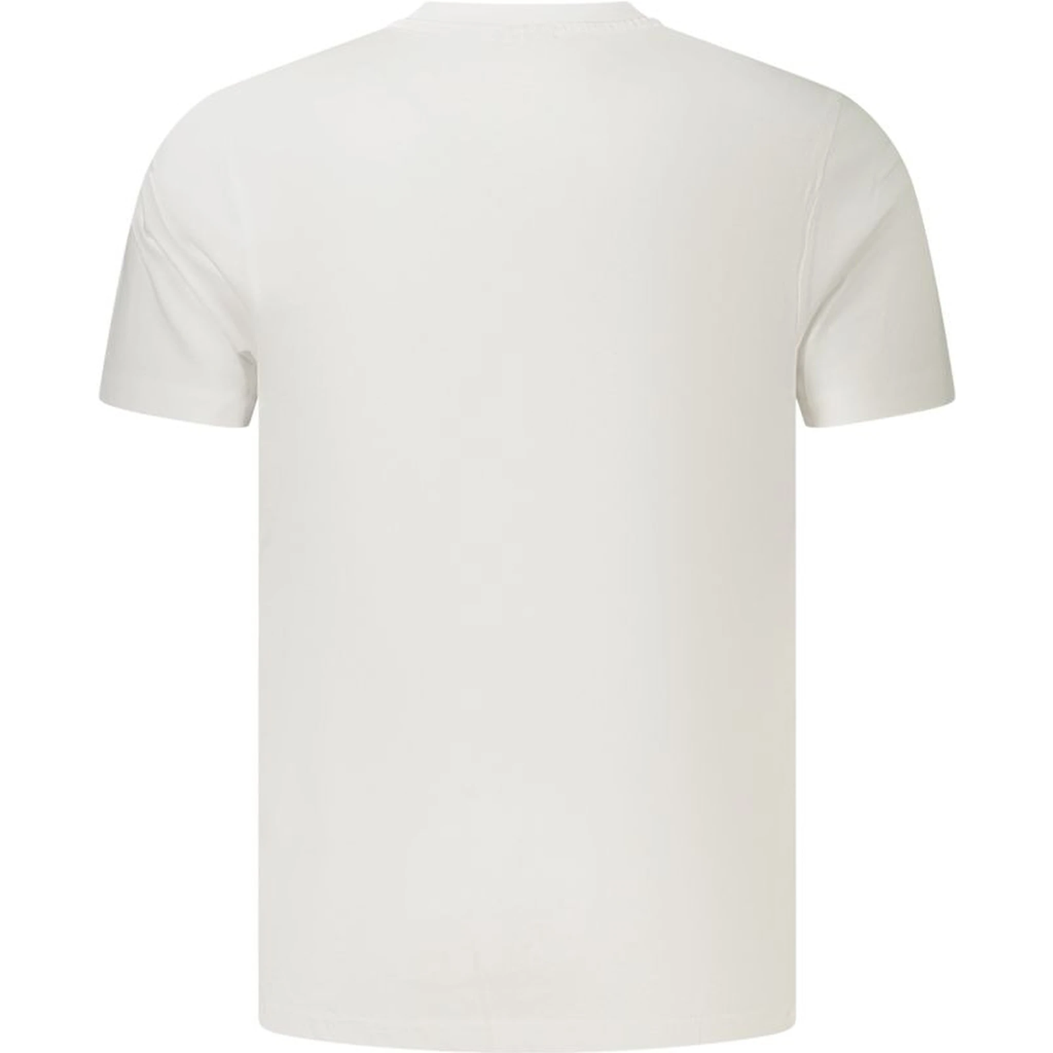 White Cotton Mens T-Shirt