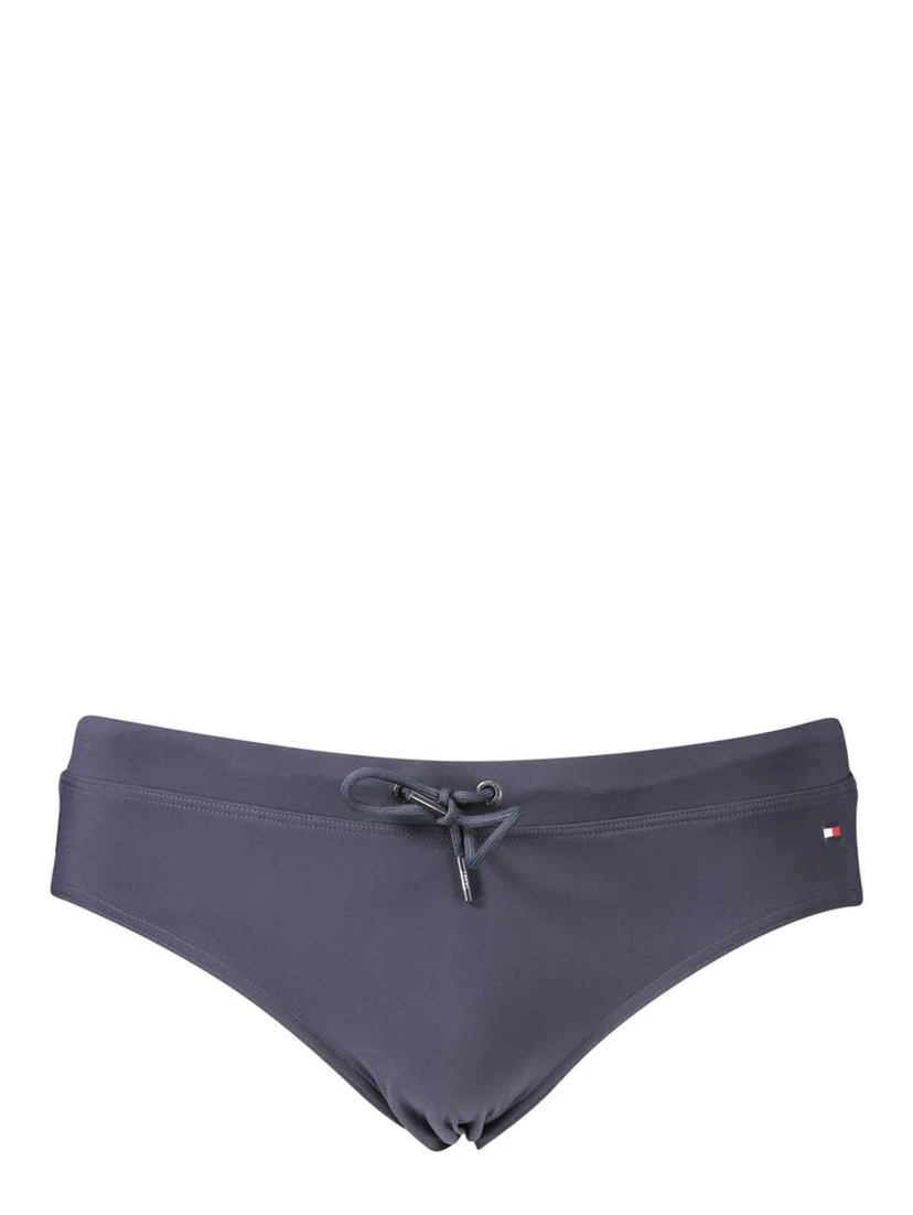 Blue Polyester Men's Swimwear