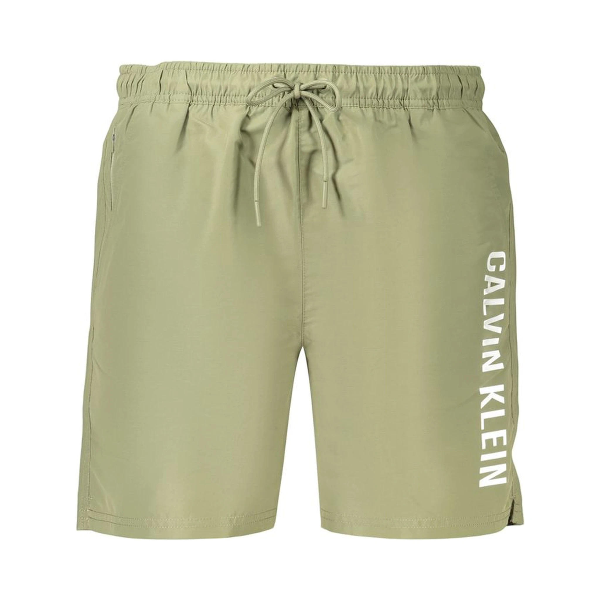Green Polyester Men's Swim Shorts