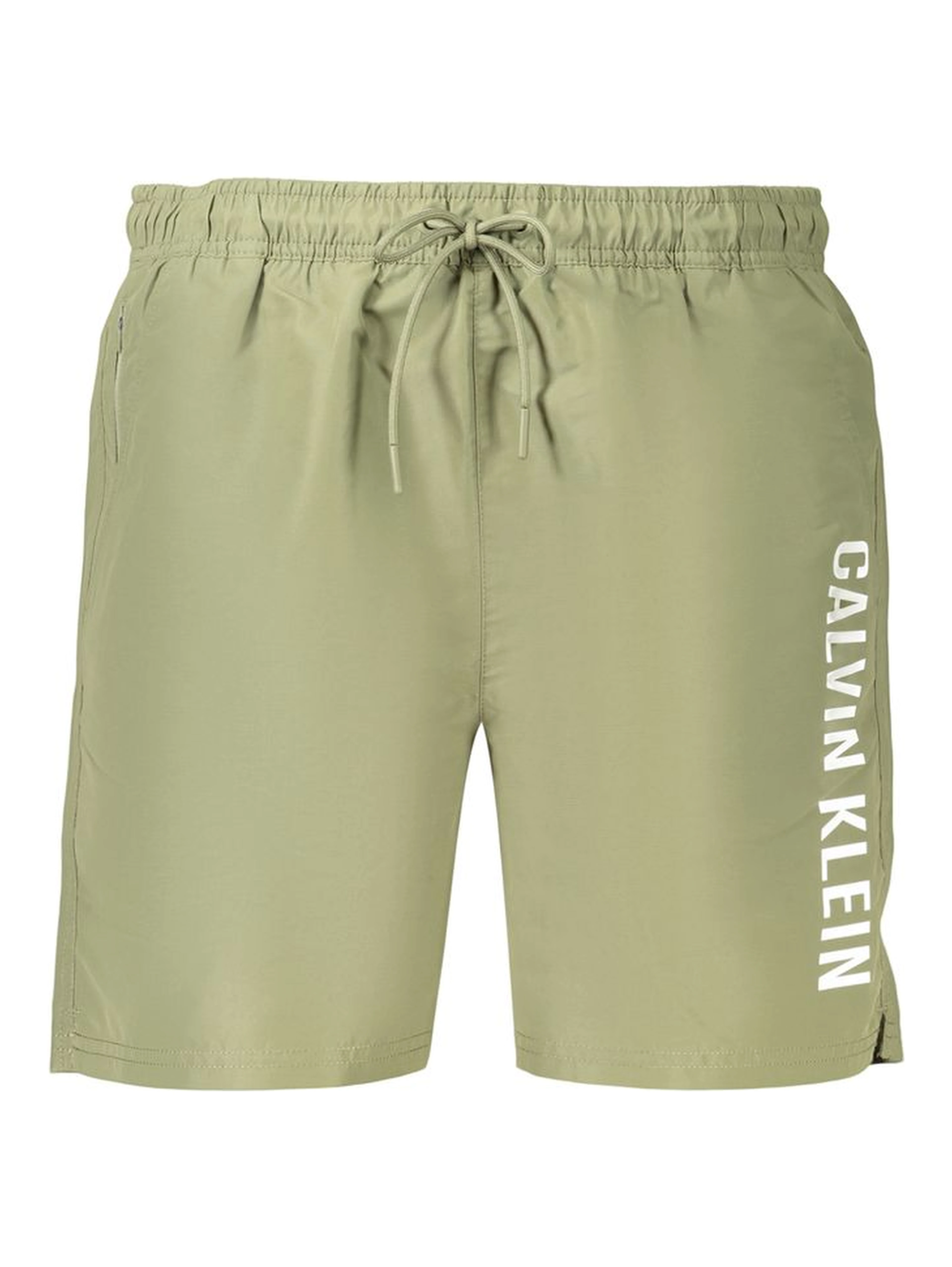 Green Polyester Men's Swim Shorts