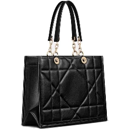 Black Leather Tote Bag