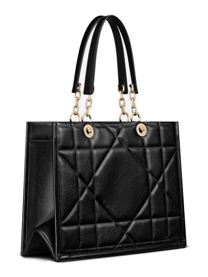 Black Leather Tote Bag