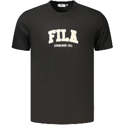 Black Cotton Men's T-Shirt
