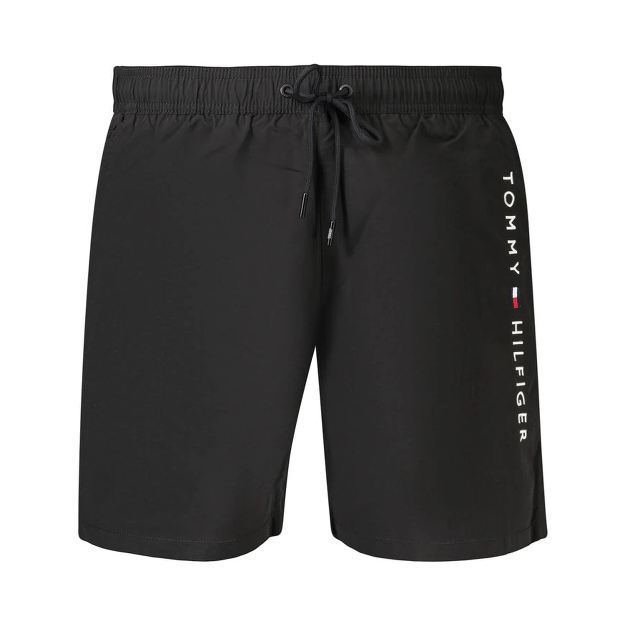 Black Polyester Men's Swimwear