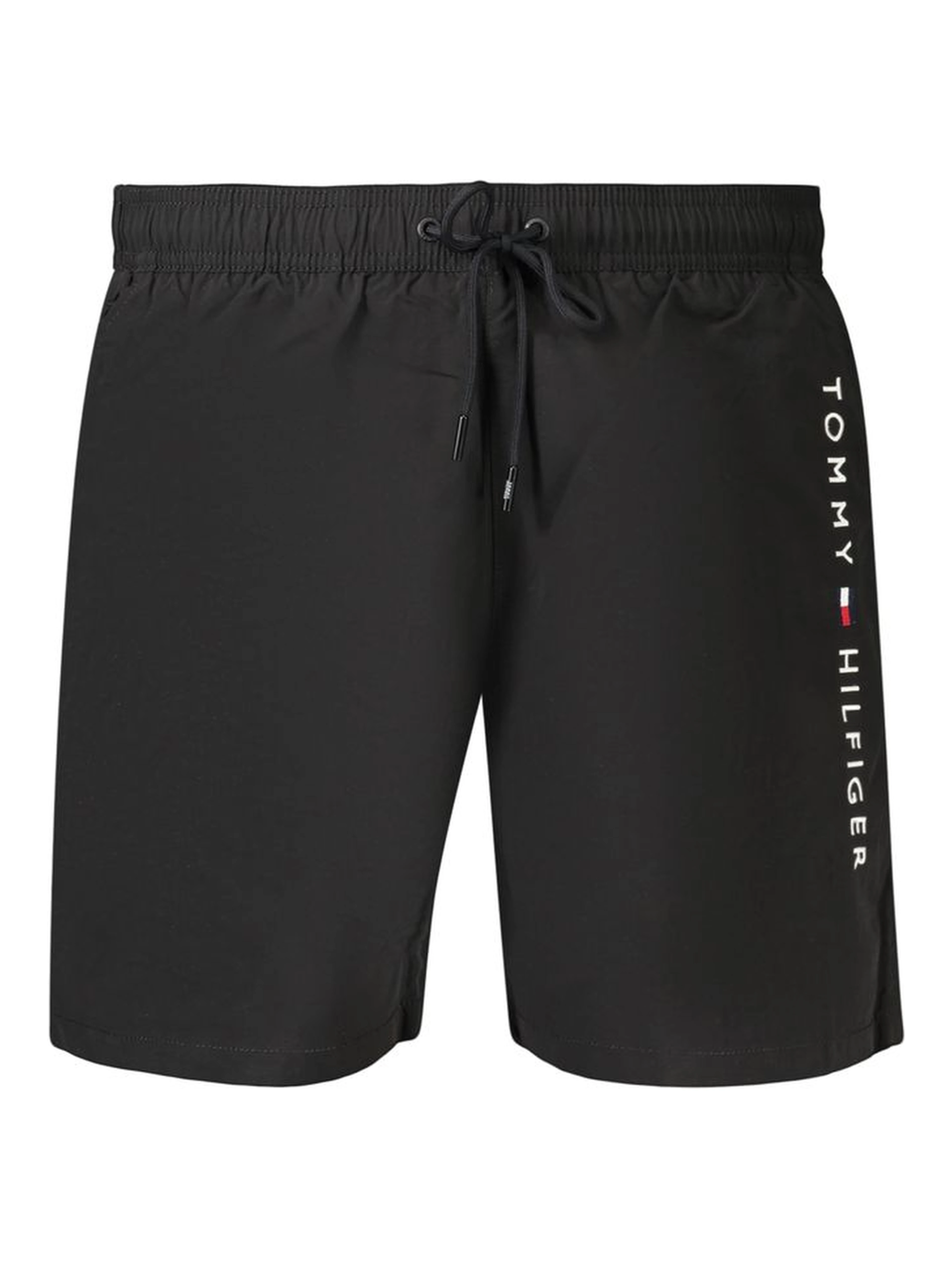 Black Polyester Men's Swimwear