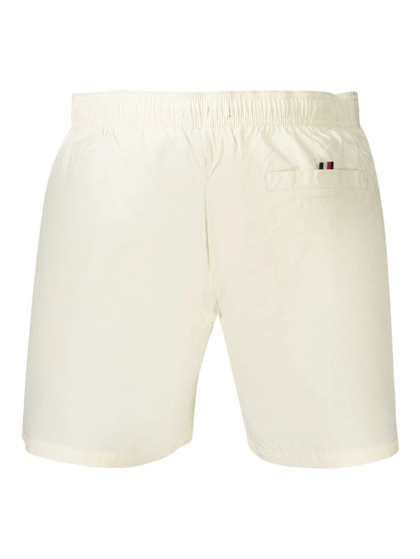 Beige Polyester Men's Short