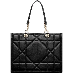 Black Leather Tote Bag