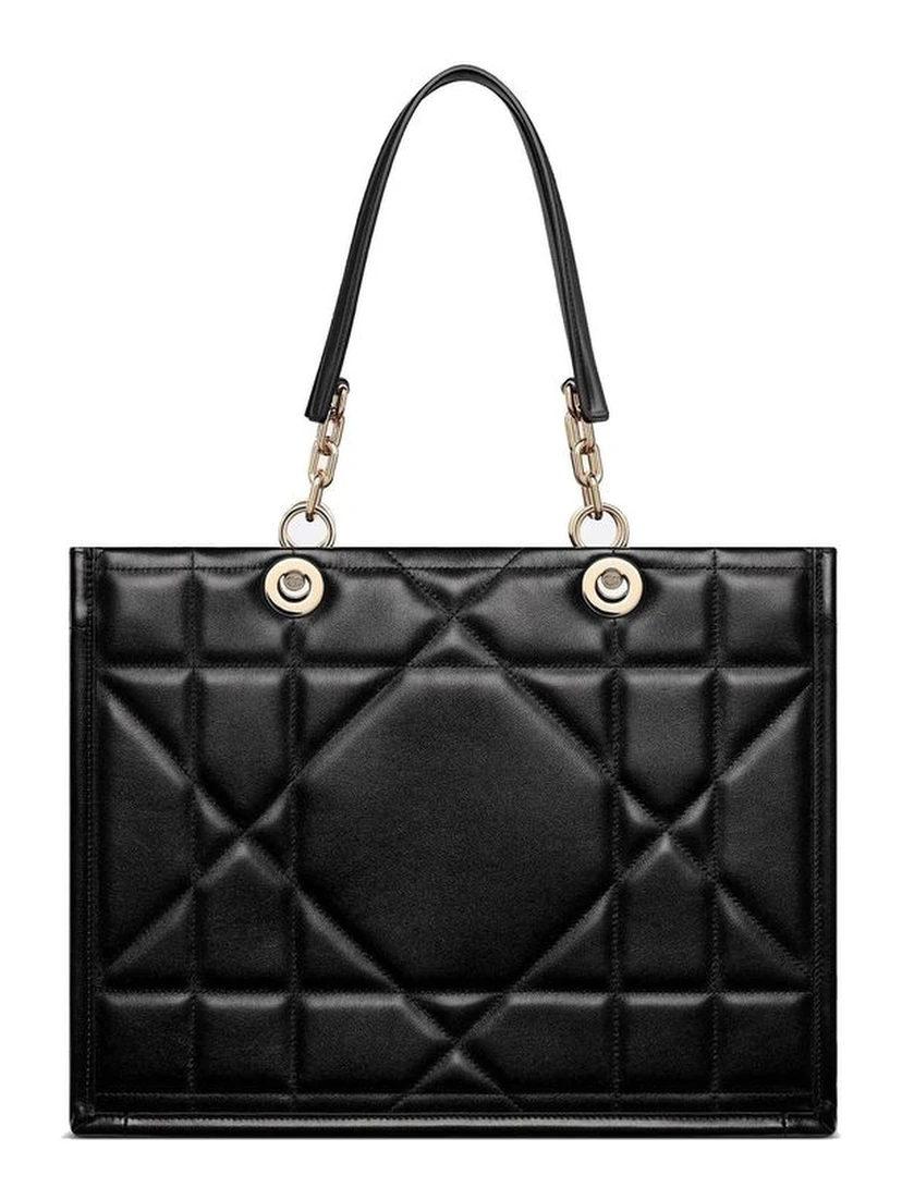 Black Leather Tote Bag