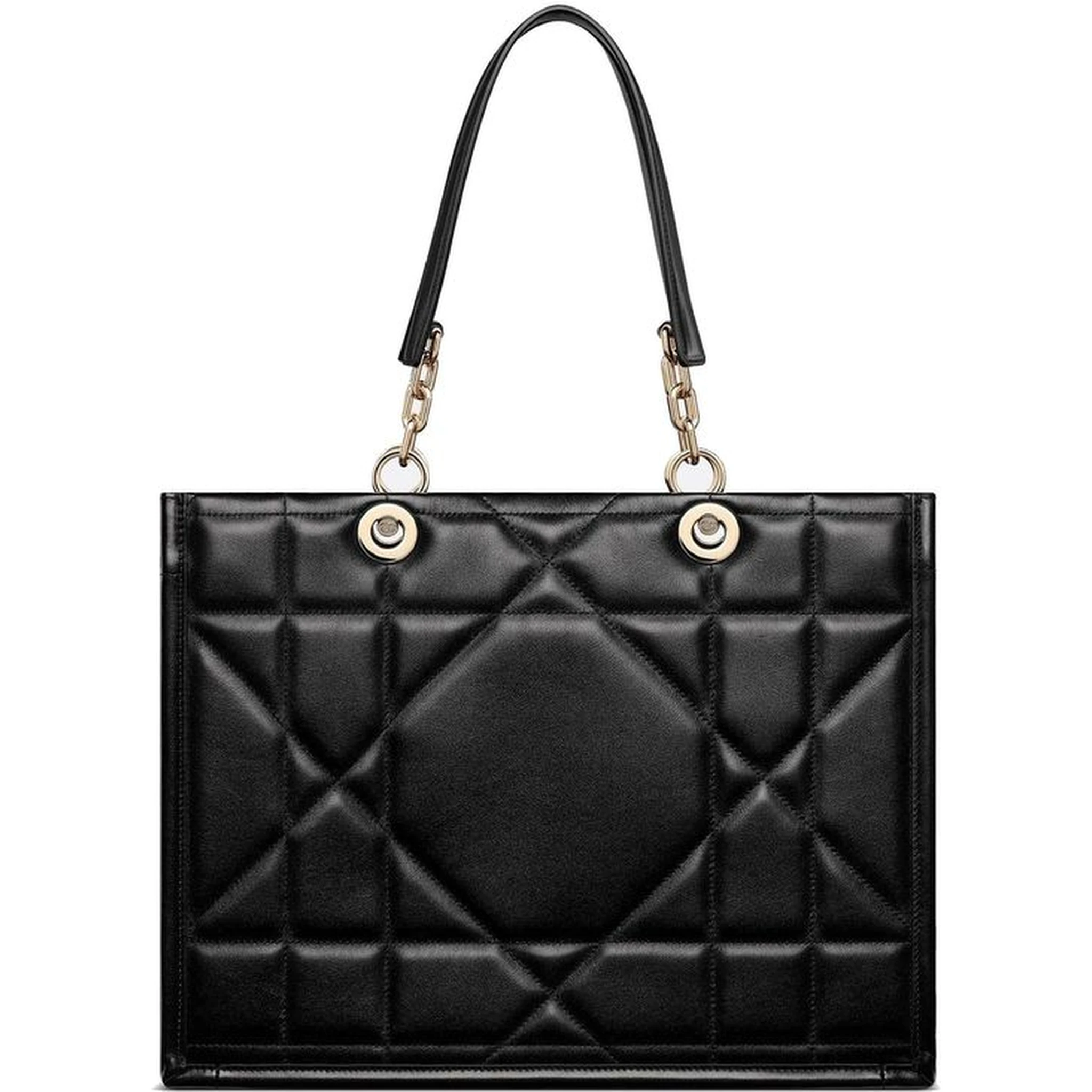 Black Leather Tote Bag