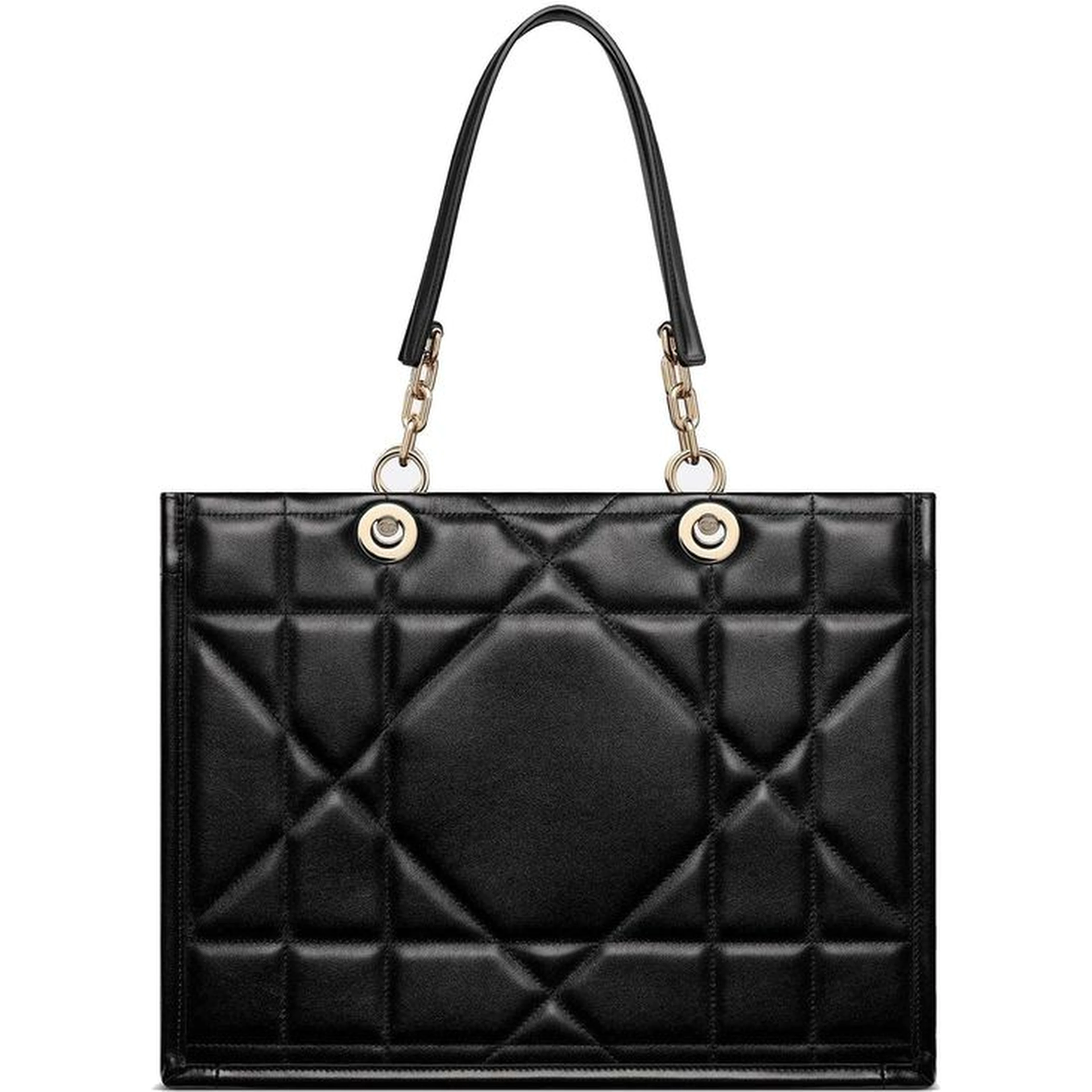 Black Leather Tote Bag