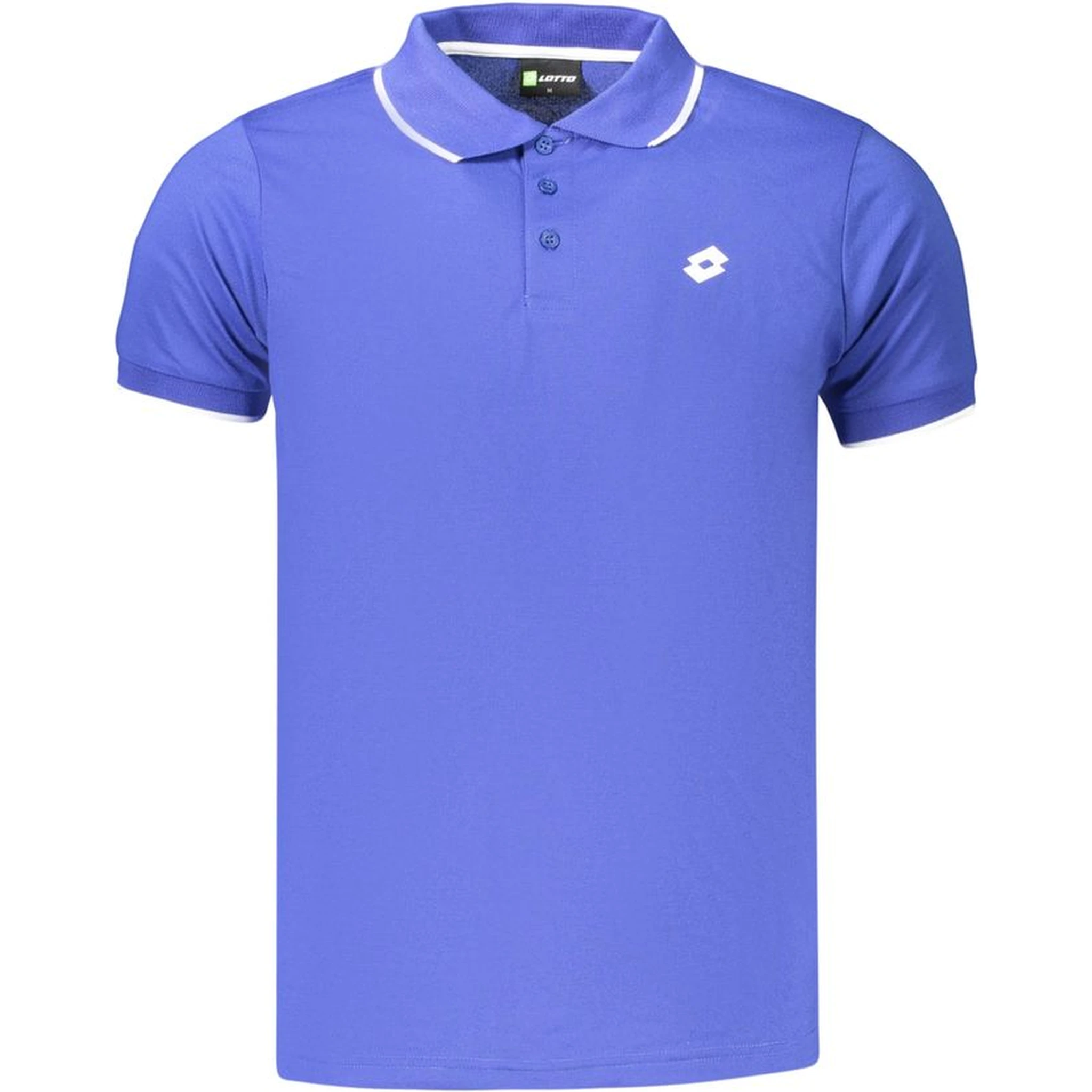 Blue Polyester Men's Polo Shirt