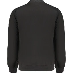 Black Cotton Men's Sweatshirt