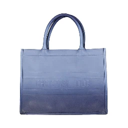 Blue Calfskin Tote Bag