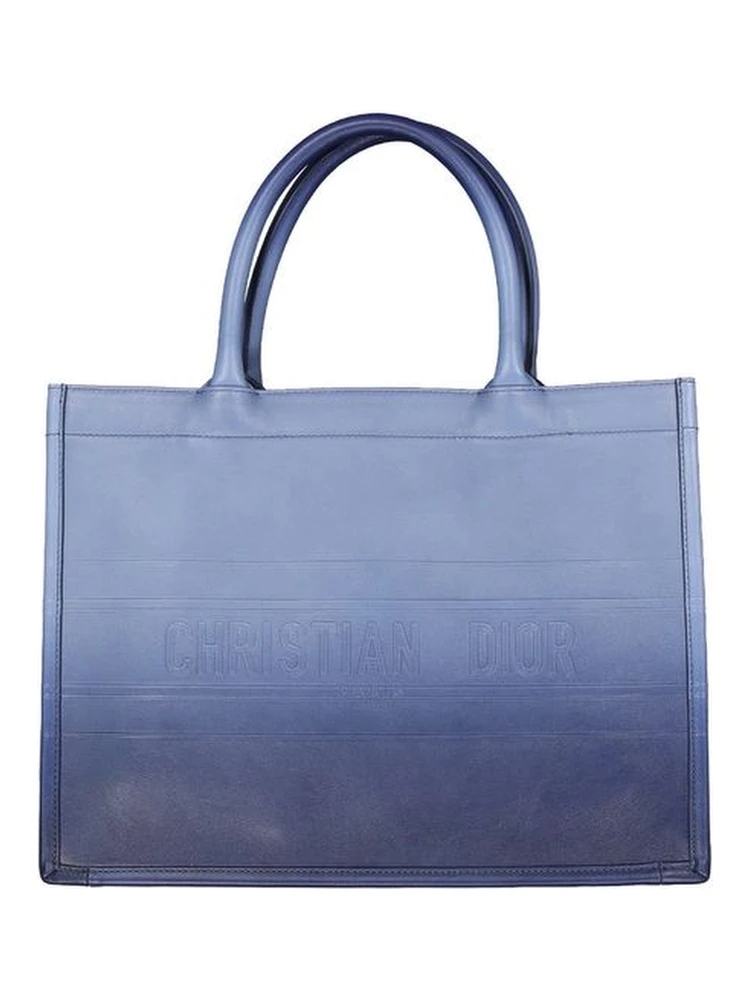 Blue Calfskin Tote Bag