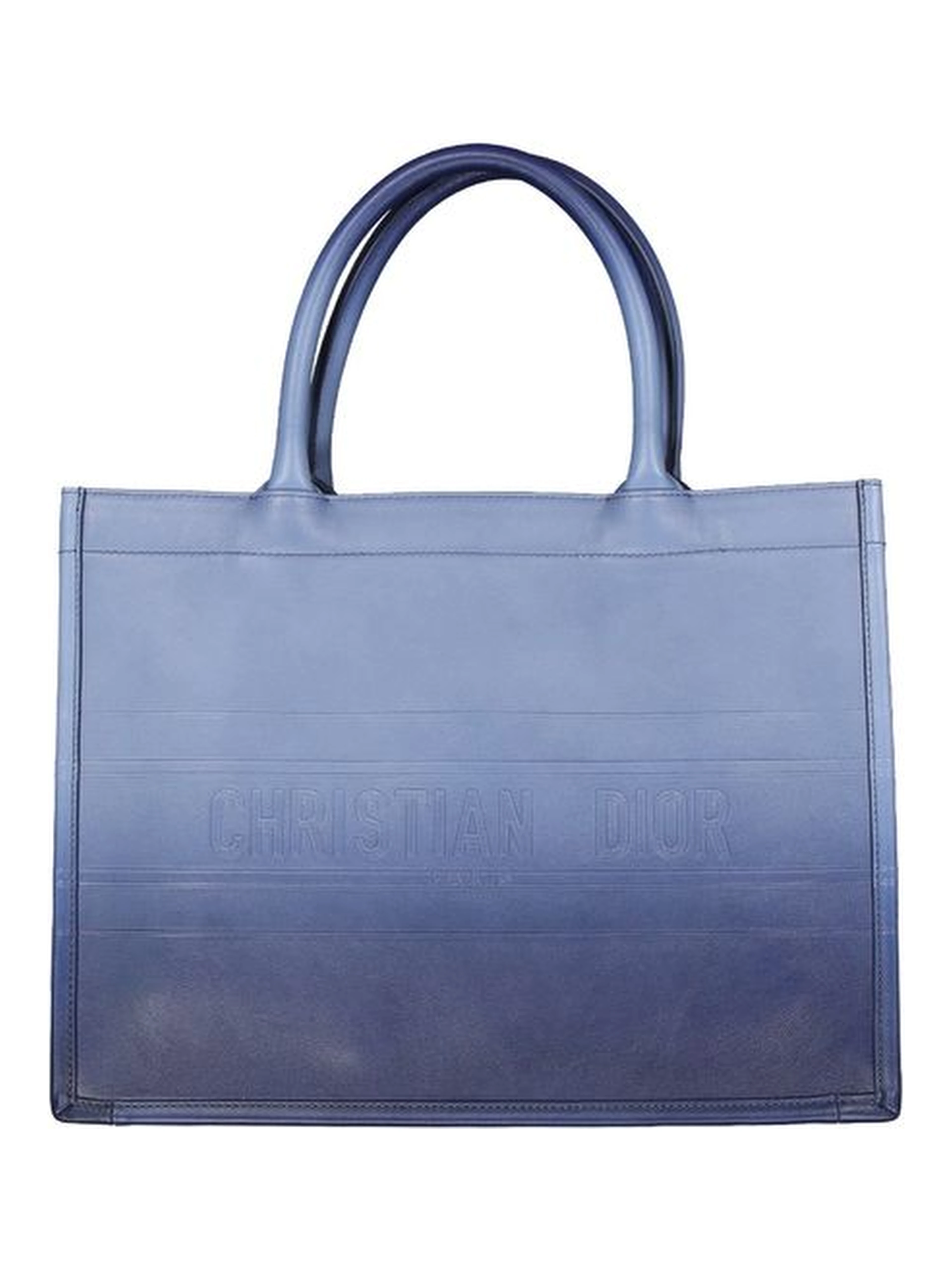 Blue Calfskin Tote Bag