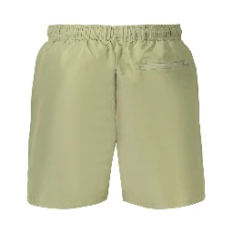 Green Polyester Men's Swim Shorts