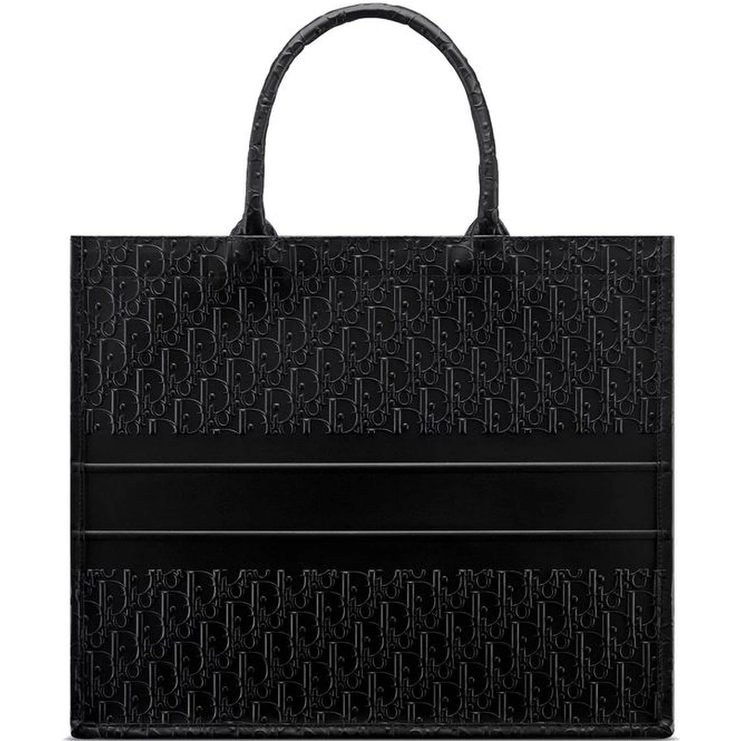 Black Calfskin Tote Bag