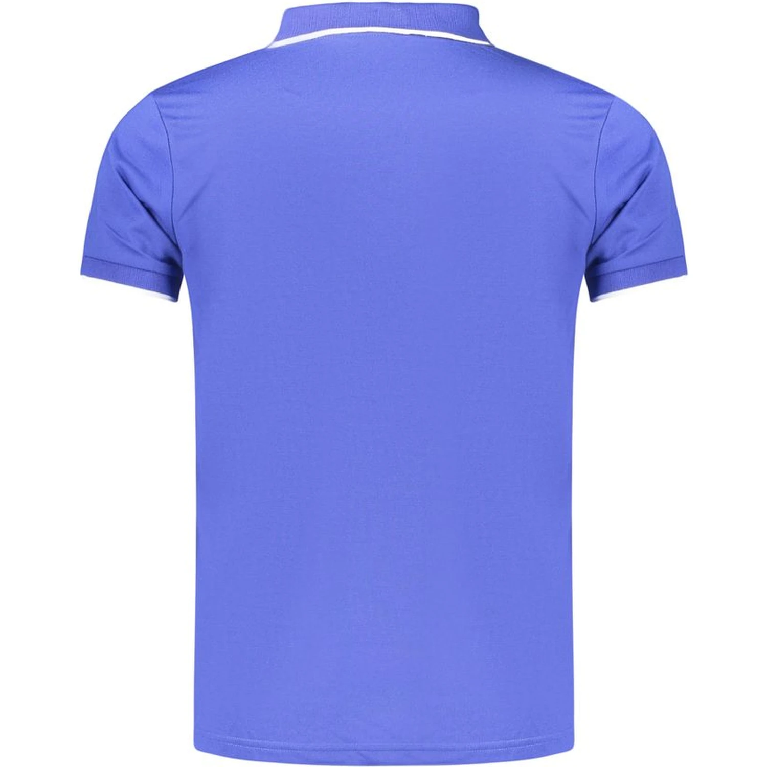 Blue Polyester Men's Polo Shirt