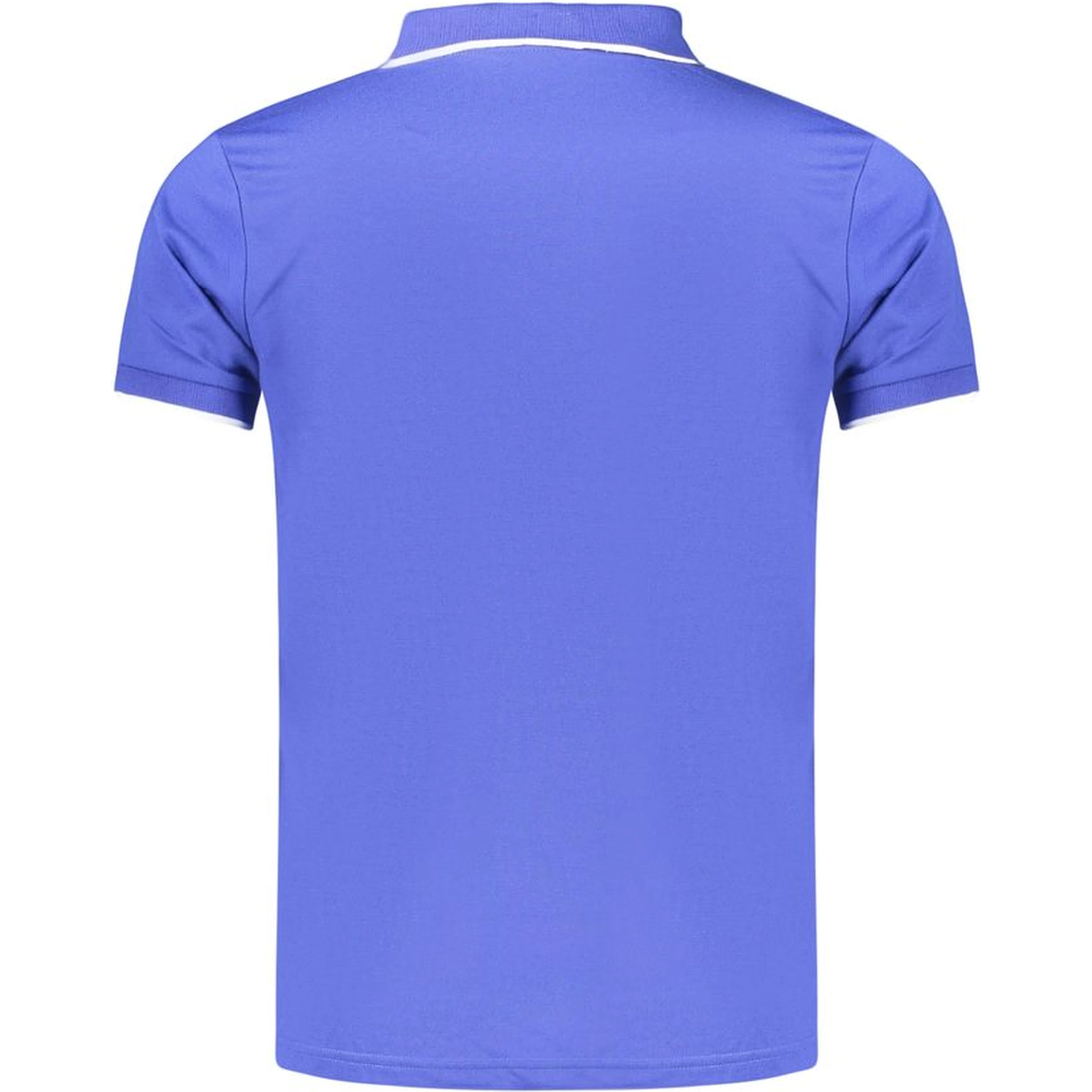 Blue Polyester Men's Polo Shirt