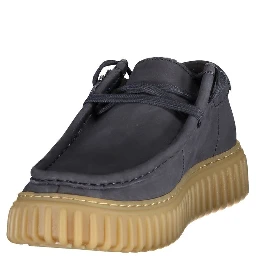 Blue Leather Men's Classic Shoe