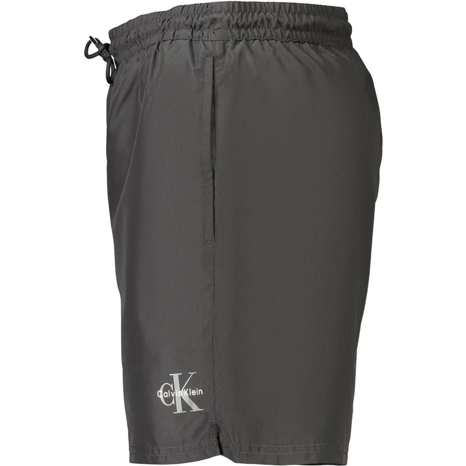 Black Polyester Men's Swimwear