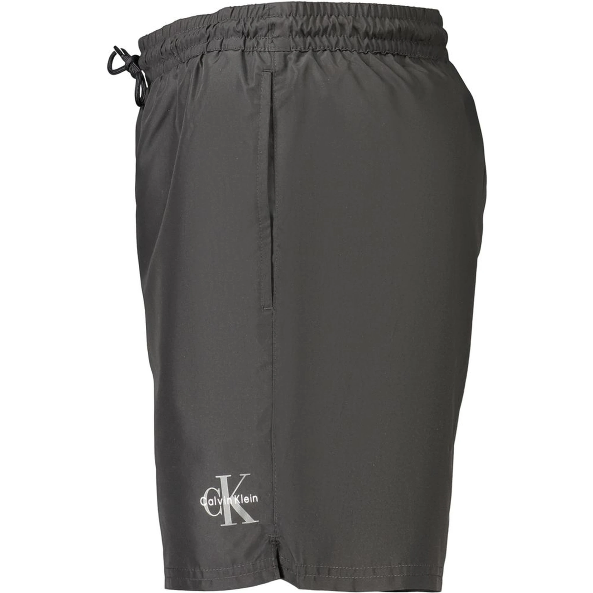 Black Polyester Men's Swimwear