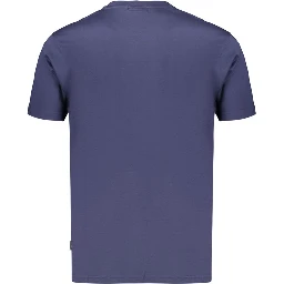 Blue Cotton Men's T-Shirt