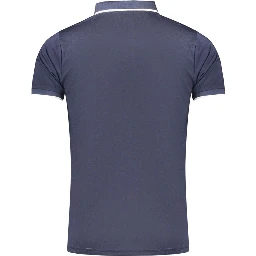 Blue Polyester Men's Polo Shirt
