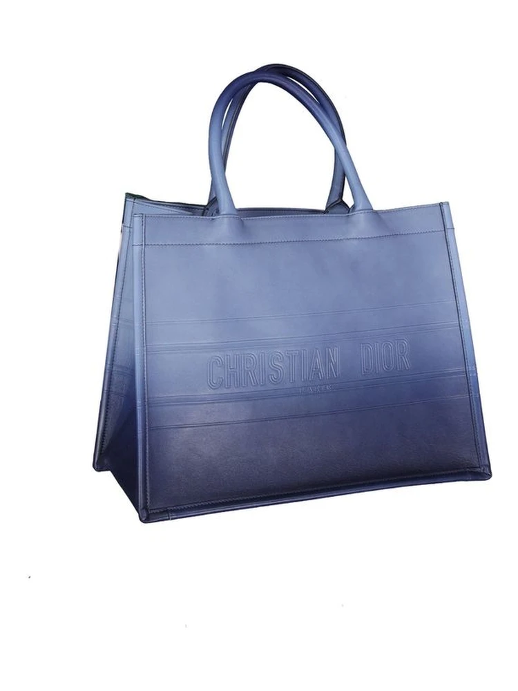 Blue Calfskin Tote Bag alternative