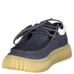 Blue Fabric Men's Shoe