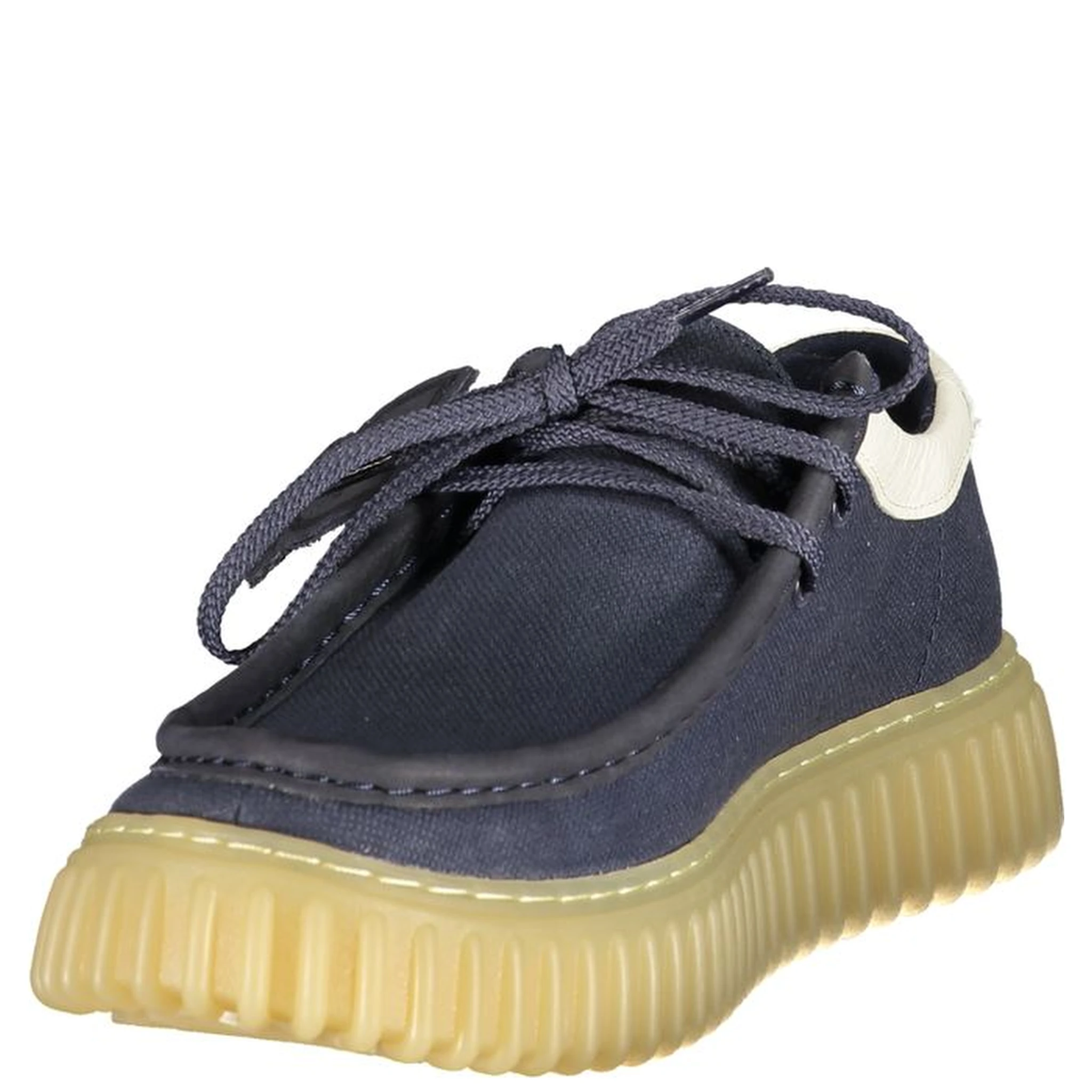 Blue Fabric Men's Shoe