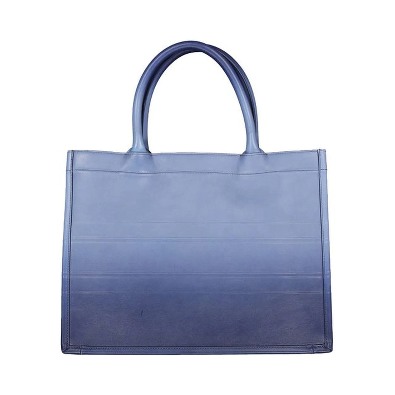 Blue Calfskin Tote Bag