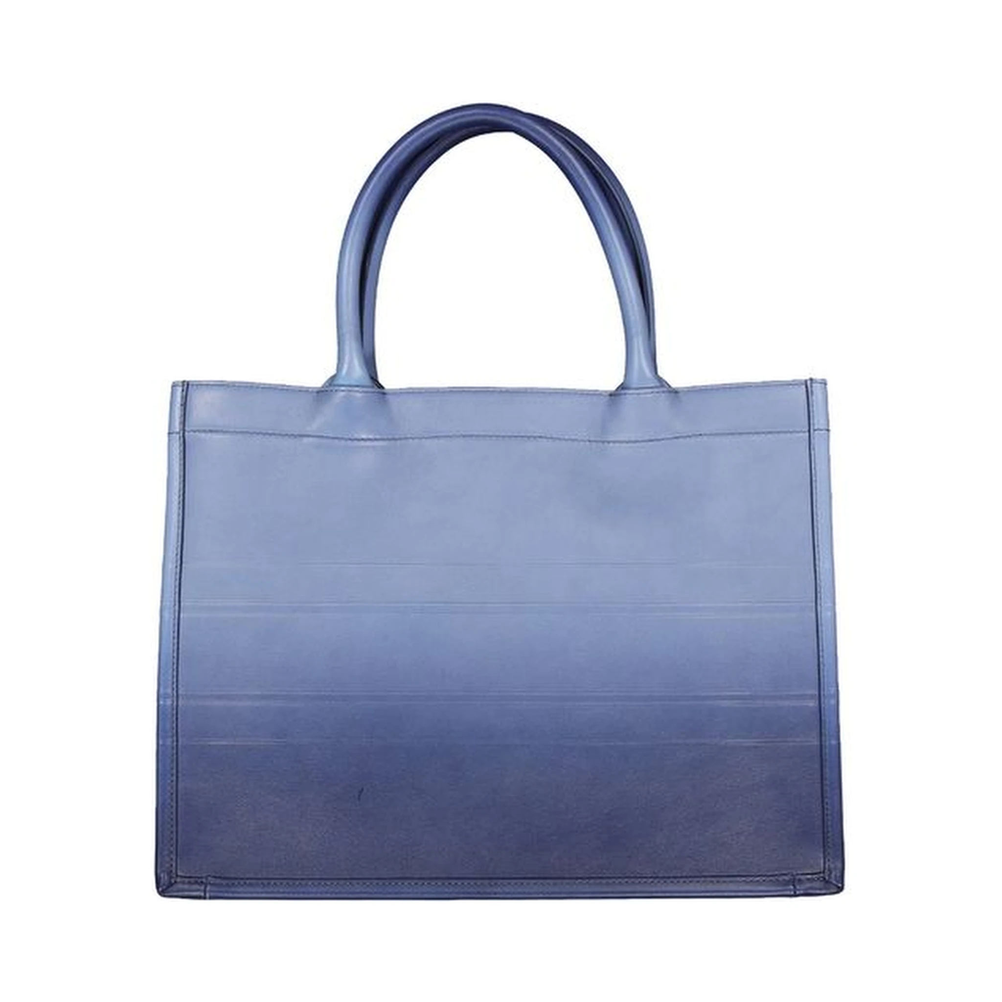 Blue Calfskin Tote Bag