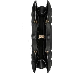 Black Leather Tote Bag