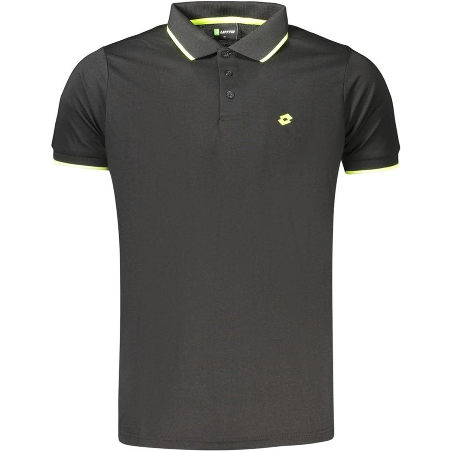 Black Polyester Men's Polo Shirt