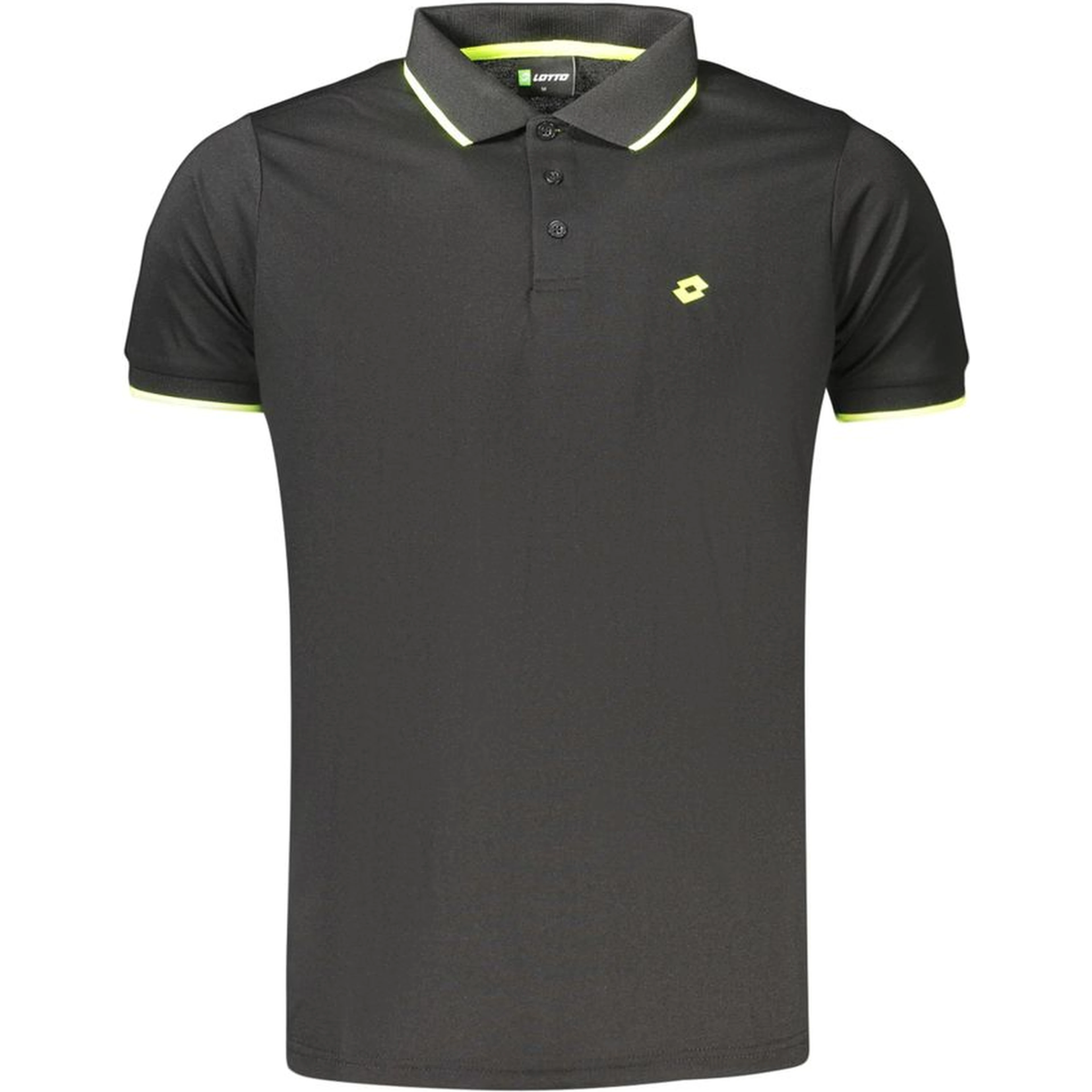 Black Polyester Men's Polo Shirt