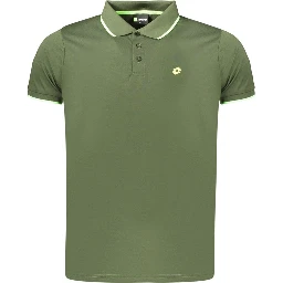 Green Polyester Men's Polo Shirt