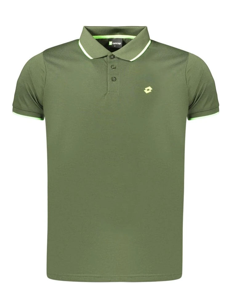 Green Polyester Men's Polo Shirt