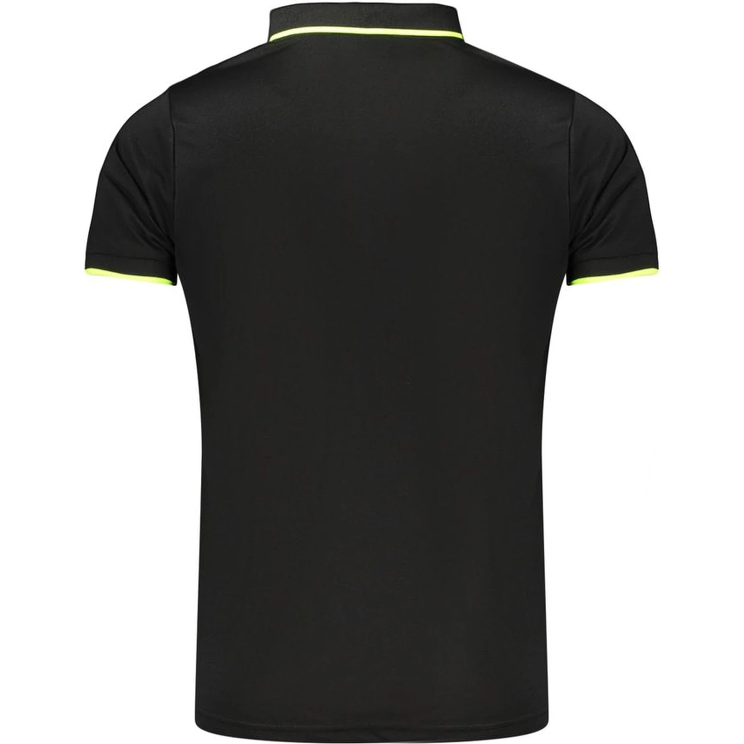 Black Polyester Men's Polo Shirt