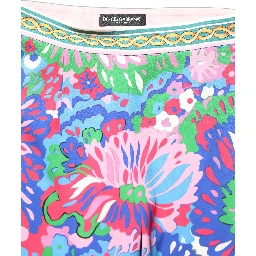 Multicolor Floral Stretch Jersey Leggings Pants