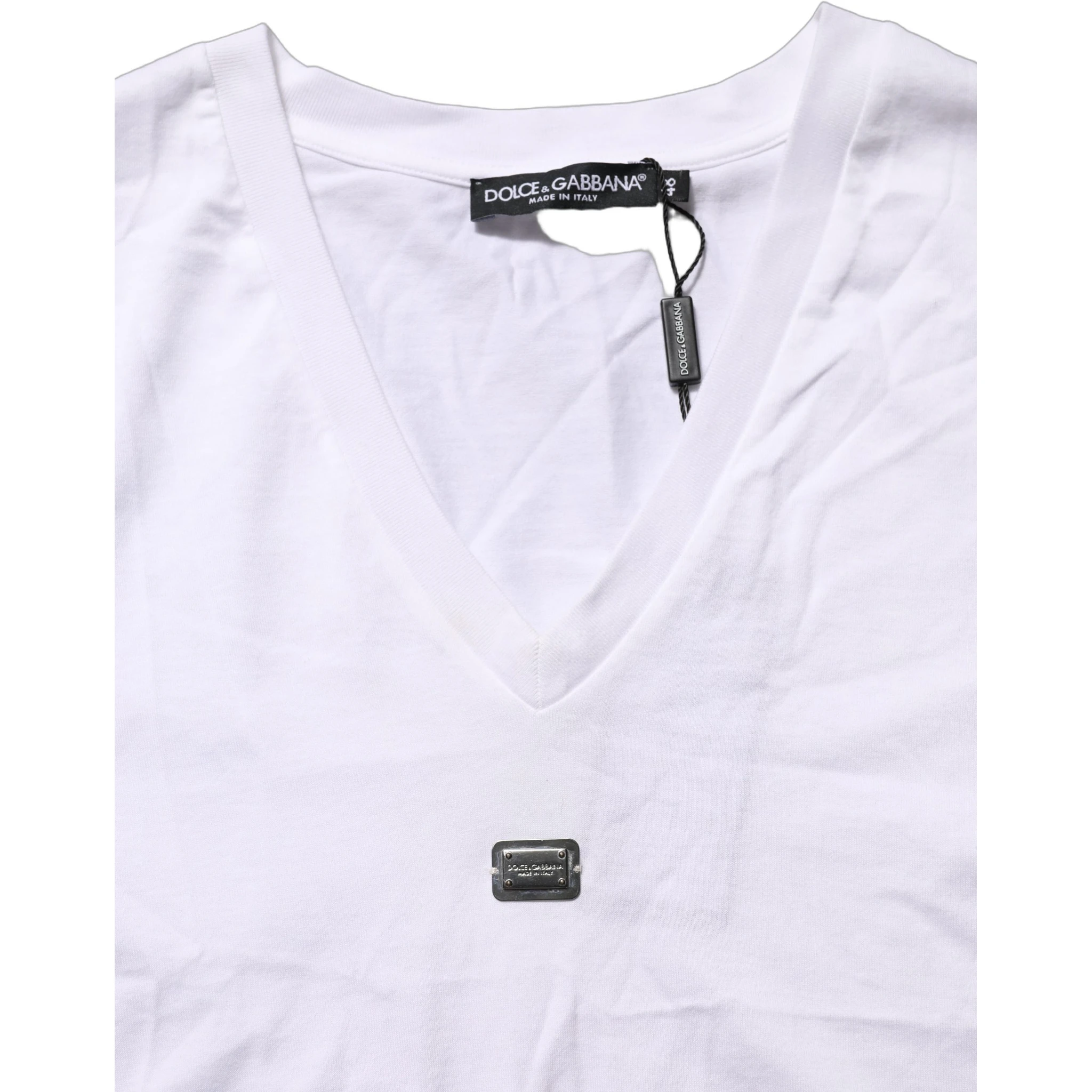 White Logo Embroidered TieWaist Cropped Top