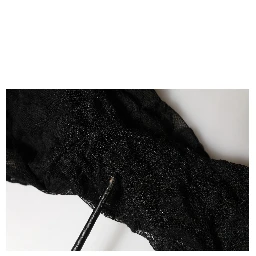 Black Floral Lace Turtle Neck Long Sleeve Top