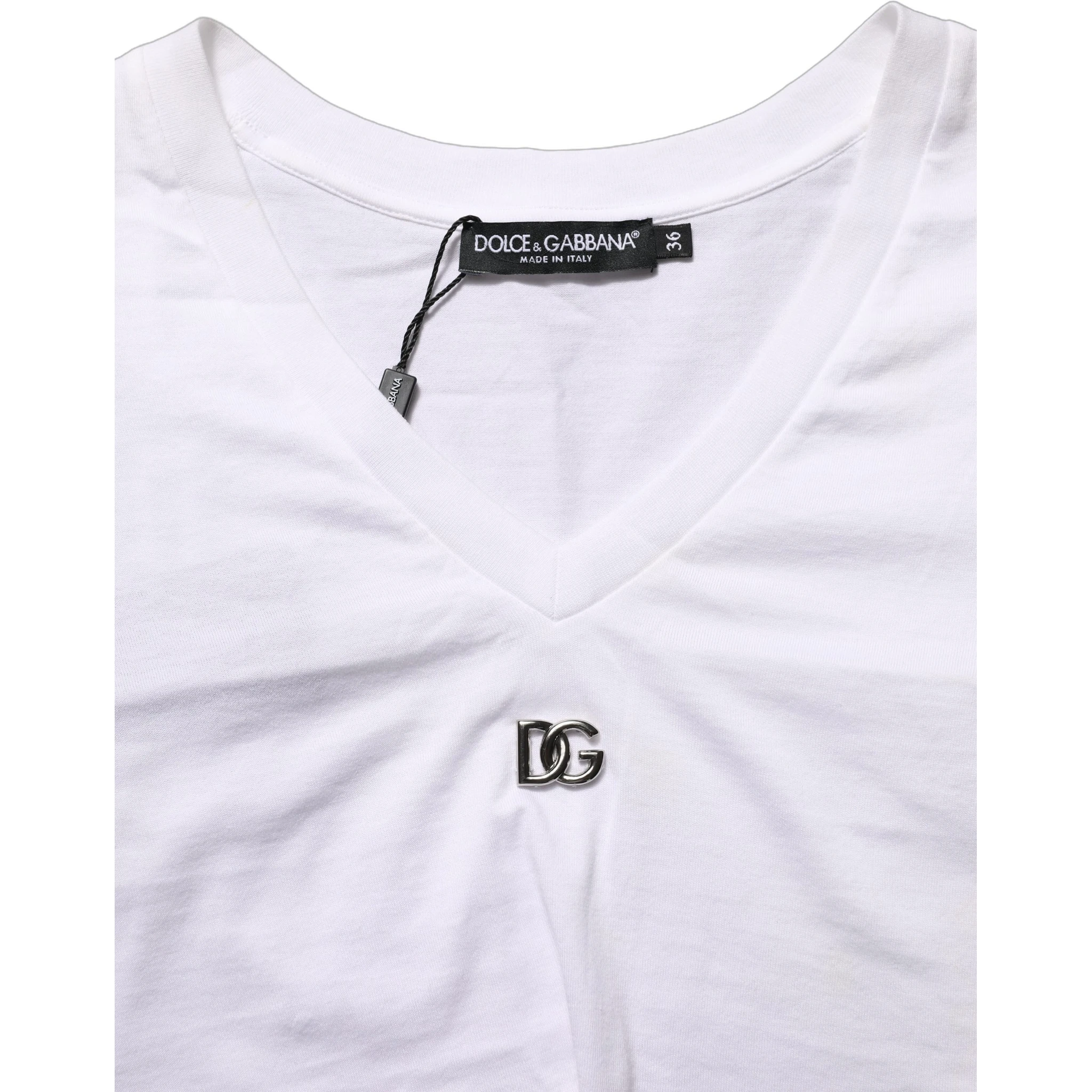 White Logo Embroidered Tie Waist Cropped Top