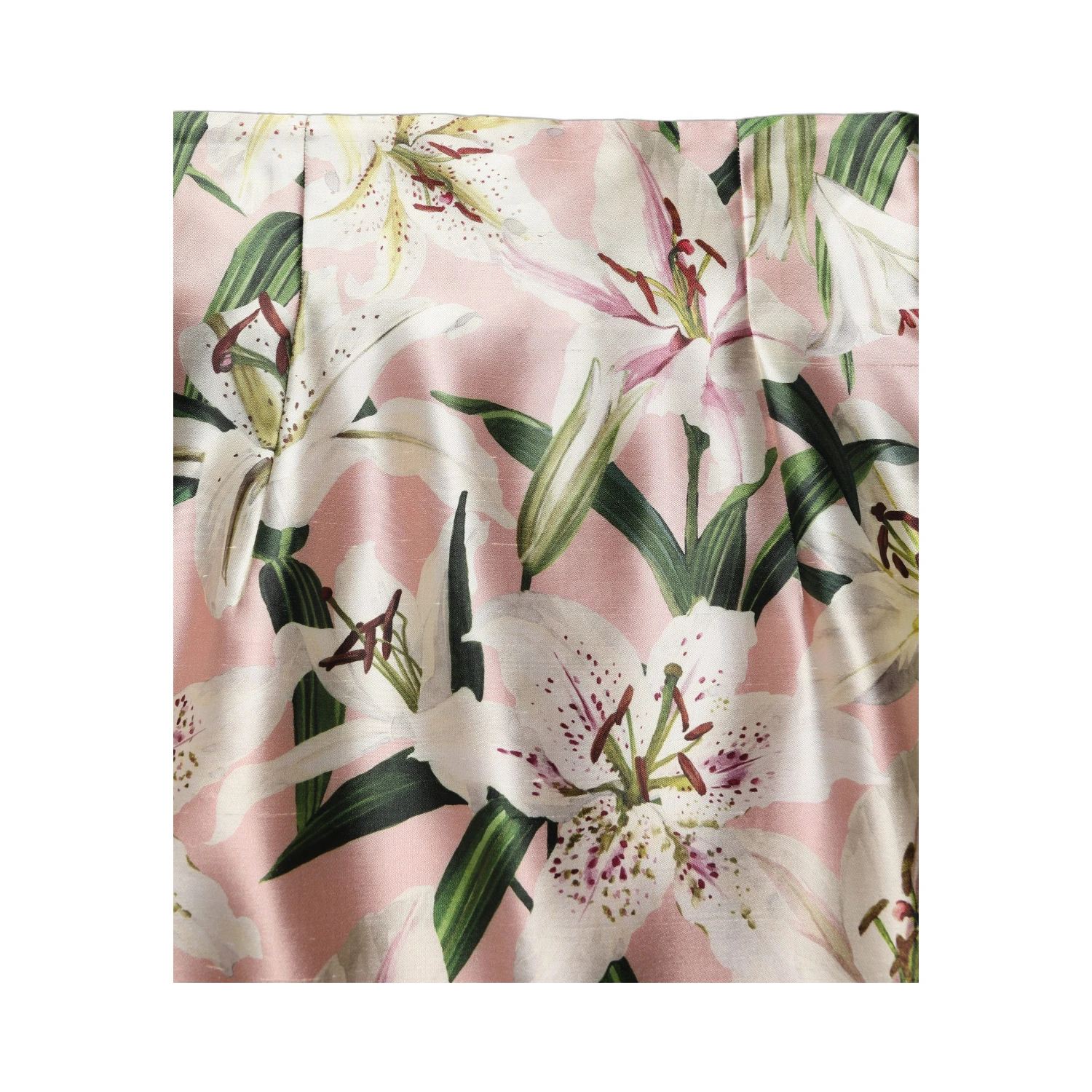 Pink Lilium High Waist Knee Length Skirt