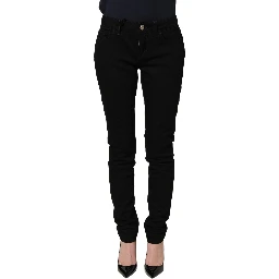 Black Queen Embroidery PRETTY Denim Jeans