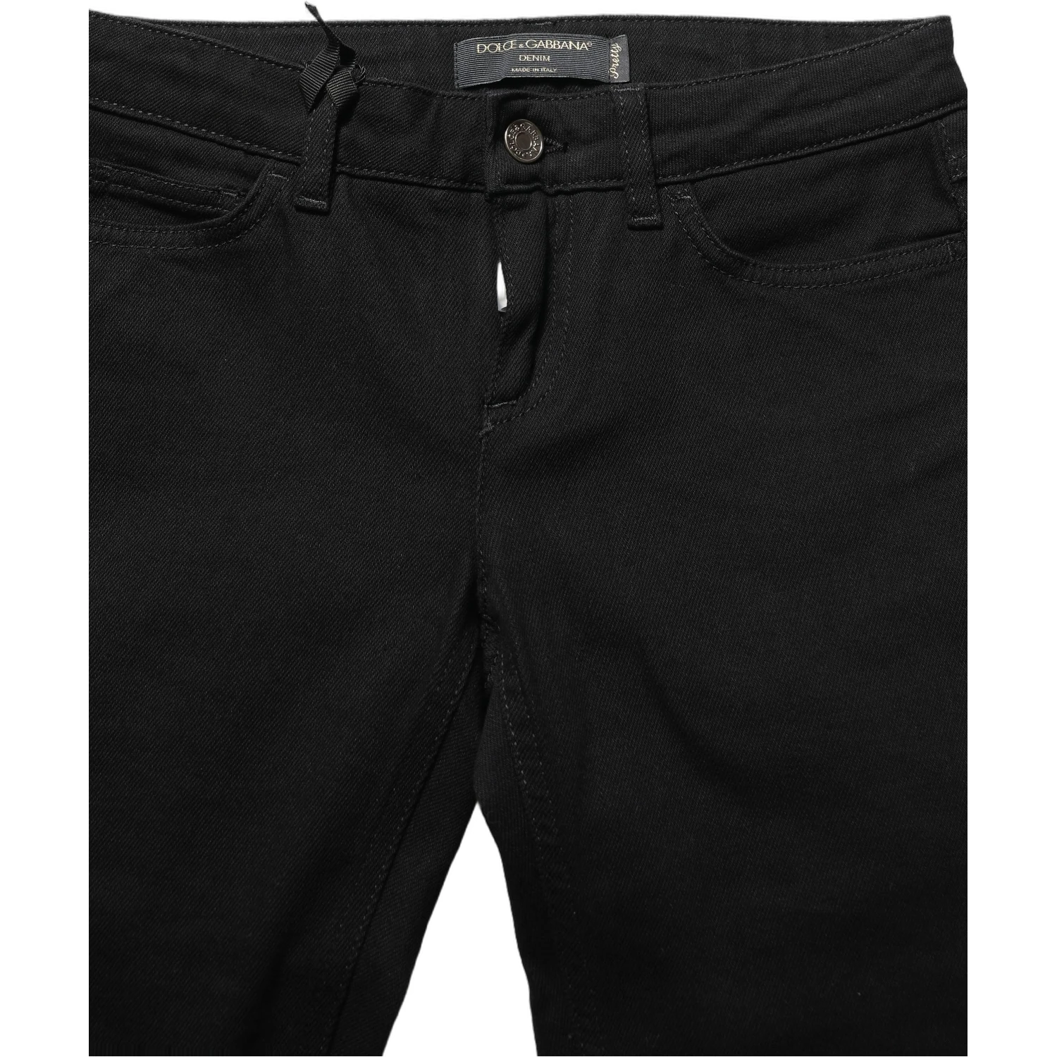 Black Queen Embroidery PRETTY Denim Jeans